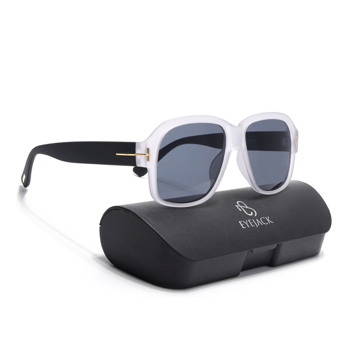 Eyejack Grey Wayfarer Sunglasses for Men and Women - Style 1061 - view 8