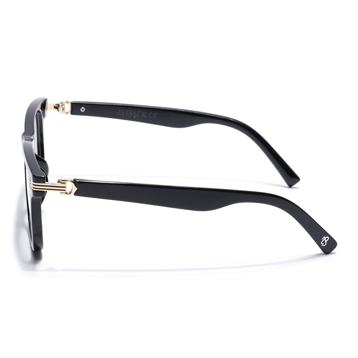 Eyejack Shine Black Square Eyeglasses for Men and Women - Style 2150 - view 5