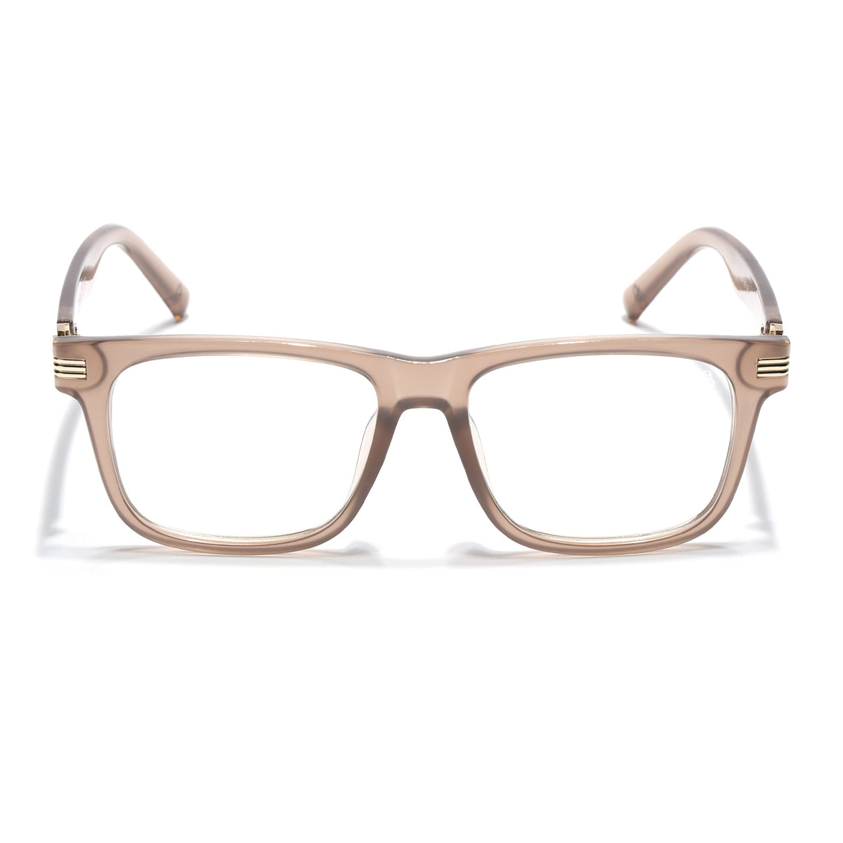 Eyejack Matte Brown Square Eyeglasses for Men and Women - view 2