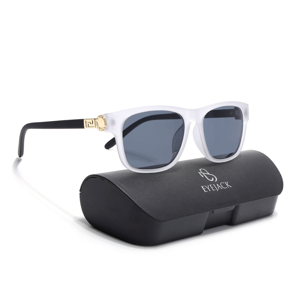 Eyejack Grey Wayfarer Sunglasses for Men and Women - Style 1037 - view 7