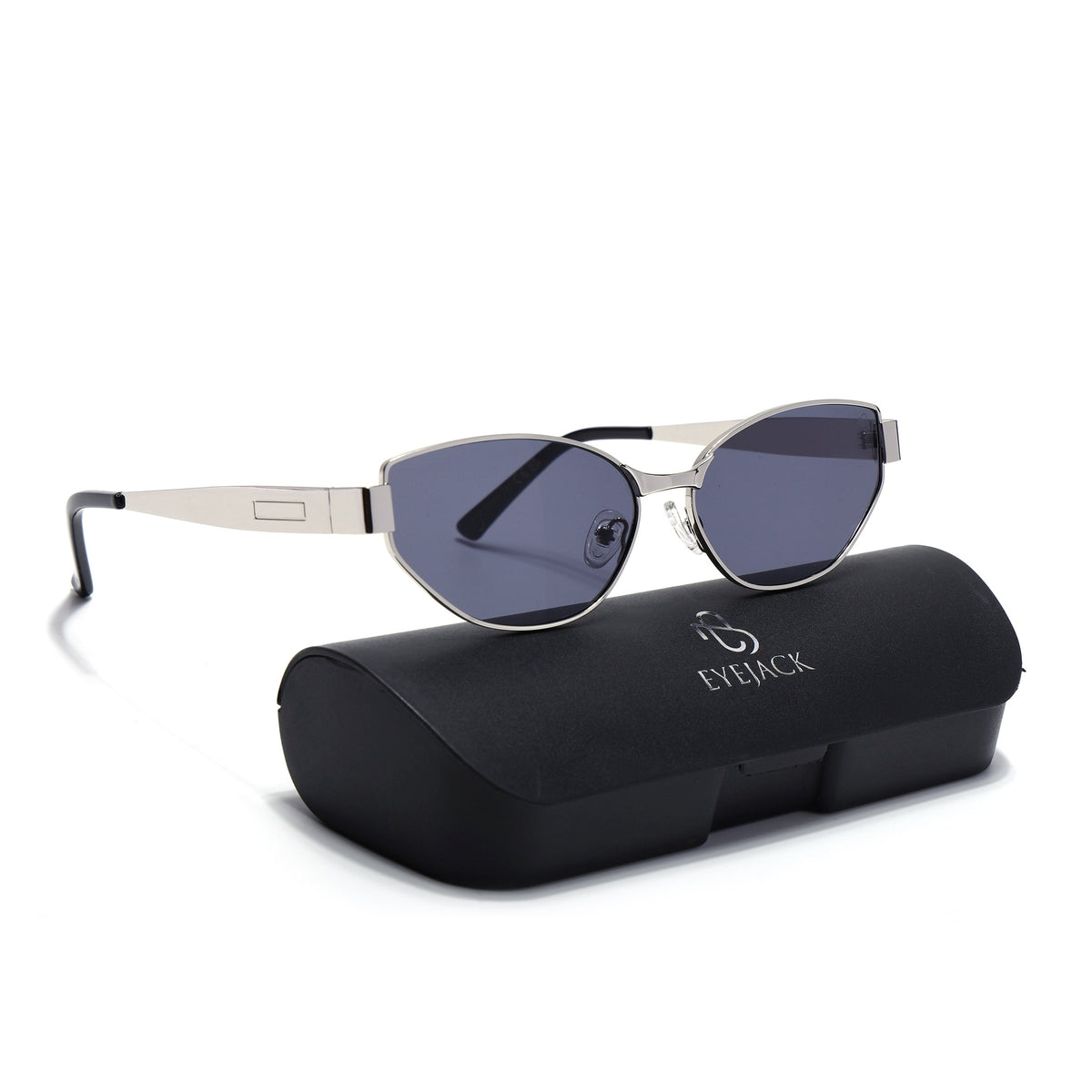 Diva Silver Cateye Sunglasses for Men and Women - with box packaging