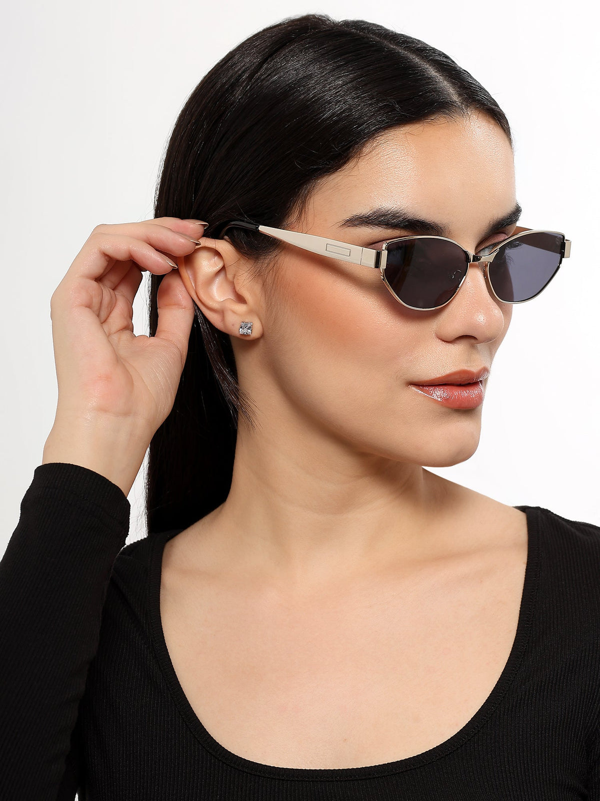 Diva Silver Cateye Sunglasses for Men and Women - view 1
