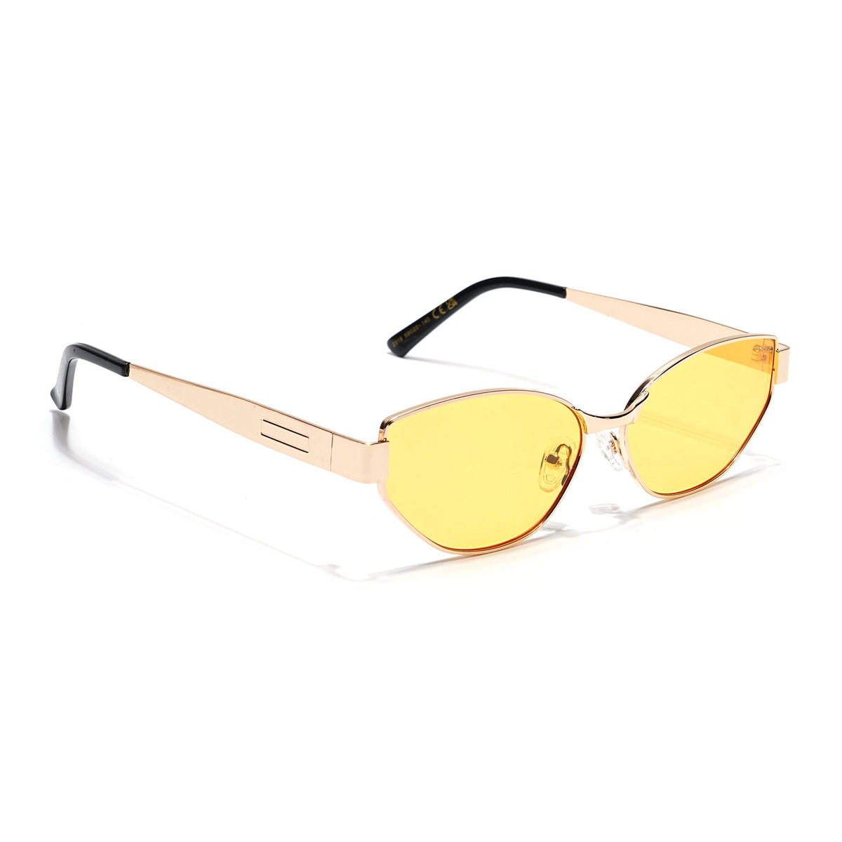 Diva Golden Cateye Sunglasses for Men and Women - Style 2176 - view 2