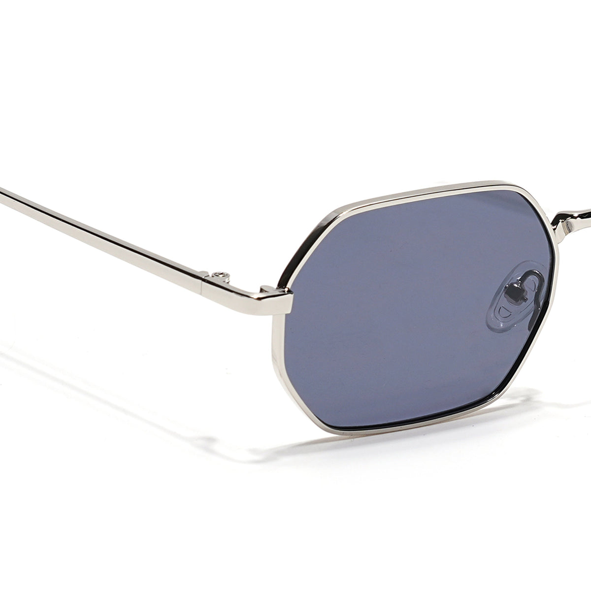 Auralis Silver Hexagonal Sunglasses for Men and Women - view 5
