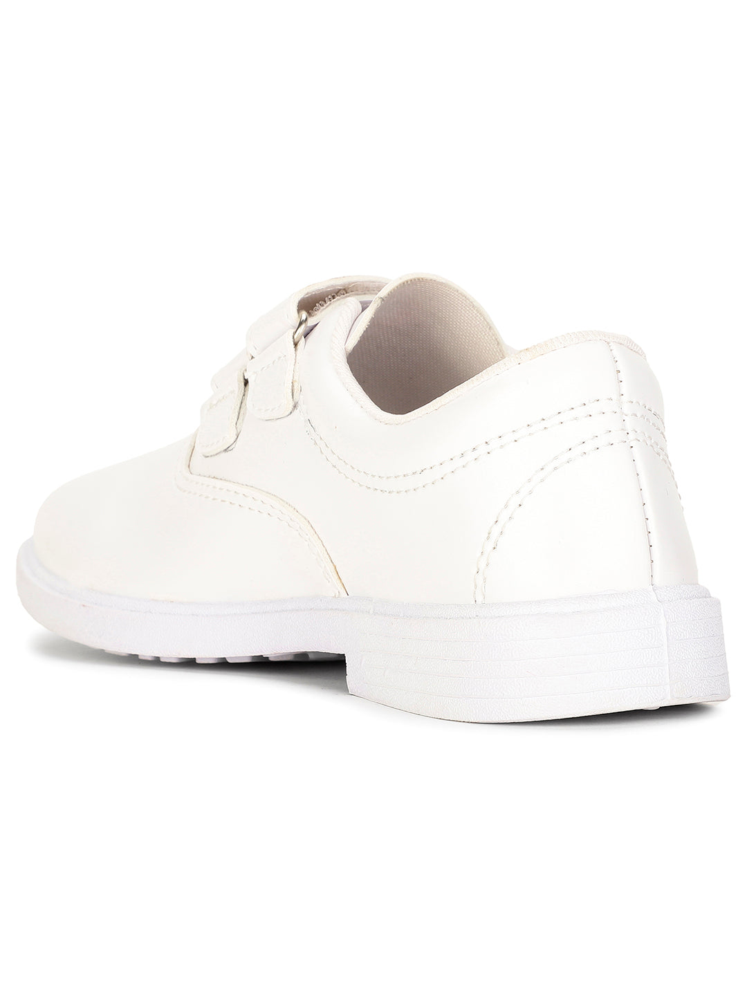 Bata Girl's White Velcro School Shoes - White