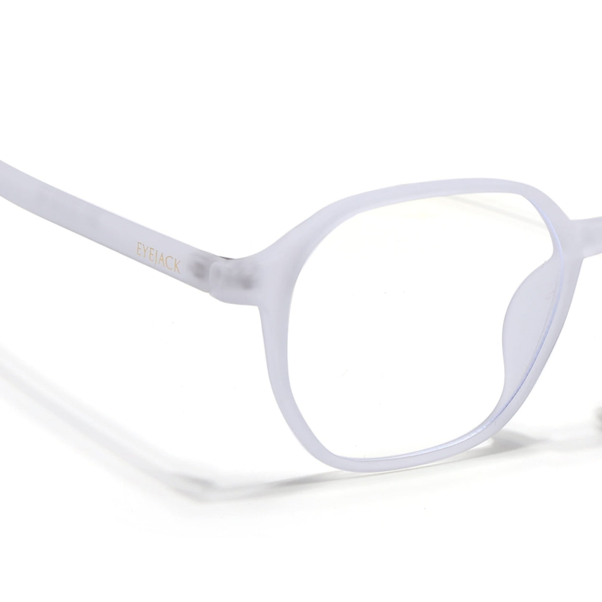 Eyejack Neo Transparent Wayfarer Eyeglasses for Men and Women - view 3
