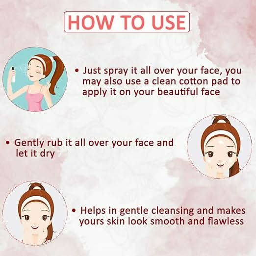 NUTRIGLOW NATURAL'S ENGLISH ROSE BALANCE TONER/ SKIN MOISTURIZATION/NO PARABENS (300ml)