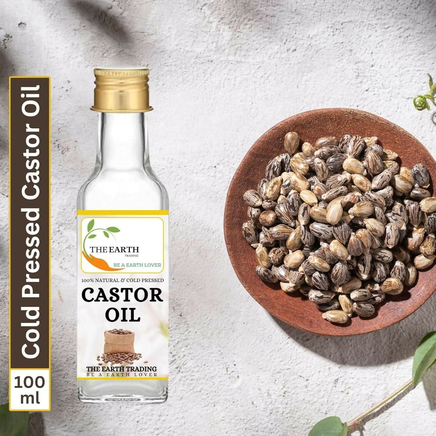 The Earth Trading 100% Pure & Natural Castor Oil (100 ml) The Earth Trading company
