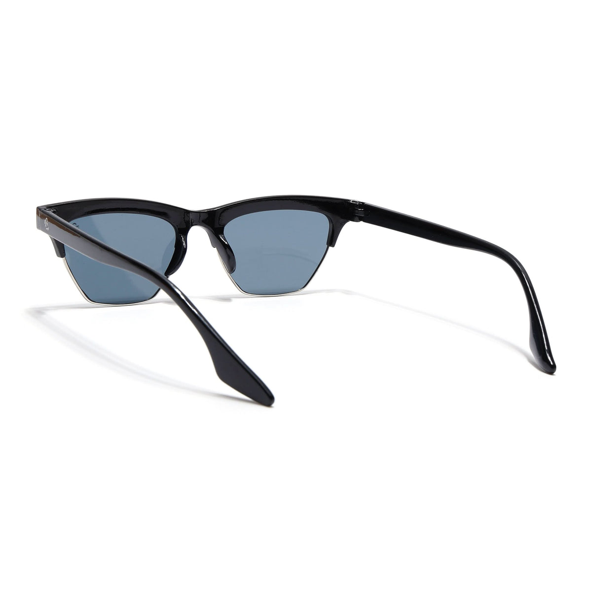 Eyejack Shine Black Half Rim Sunglasses for Men and Women - view 5