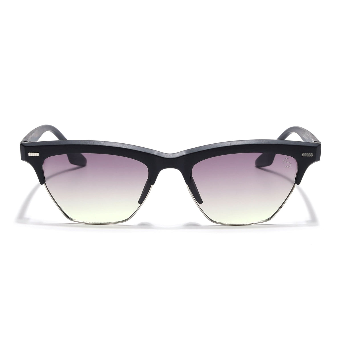Eyejack Matte Black Half Rim Sunglasses for Men and Women - view 3