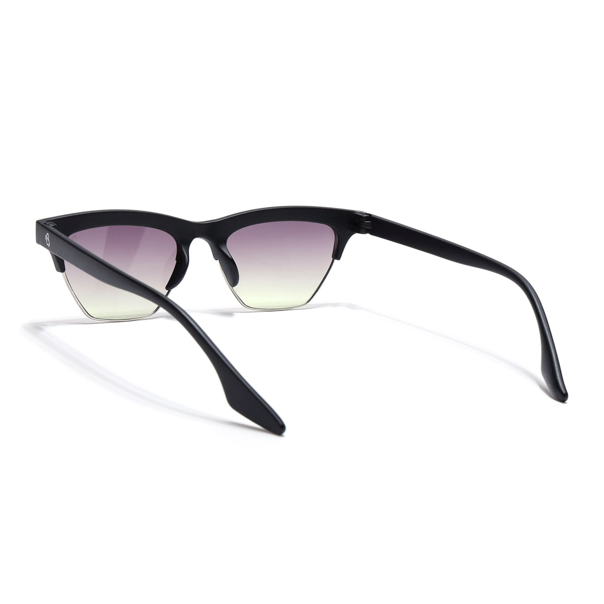 Eyejack Matte Black Half Rim Sunglasses for Men and Women - view 5
