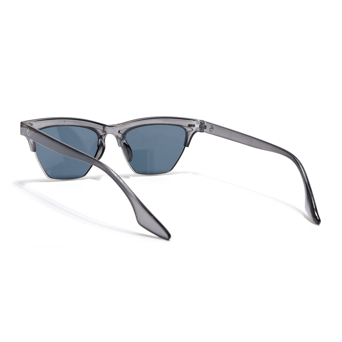 Eyejack Shine Grey Half Rim Sunglasses for Men and Women - view 5