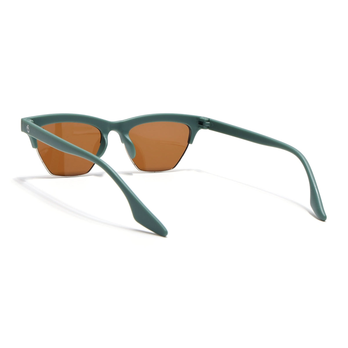 Eyejack Olive Half Rim Sunglasses for Men and Women - view 5