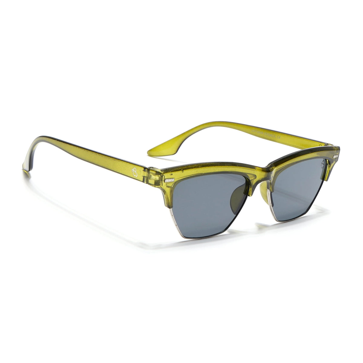 Eyejack Green Half Rim Sunglasses for Men and Women - Style 1215 - view 2