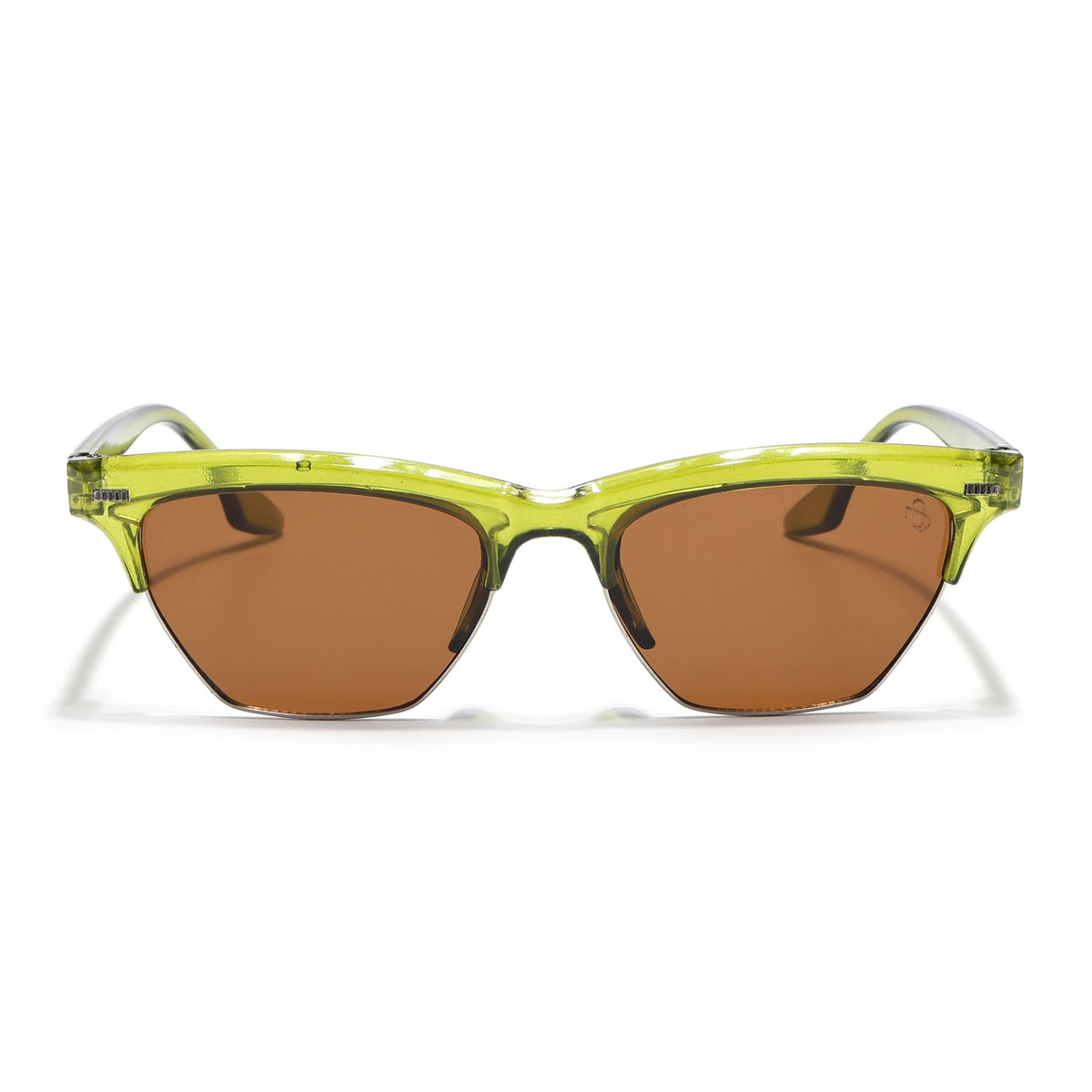 Eyejack Green Half Rim Sunglasses for Men and Women - Style 1216 - view 3