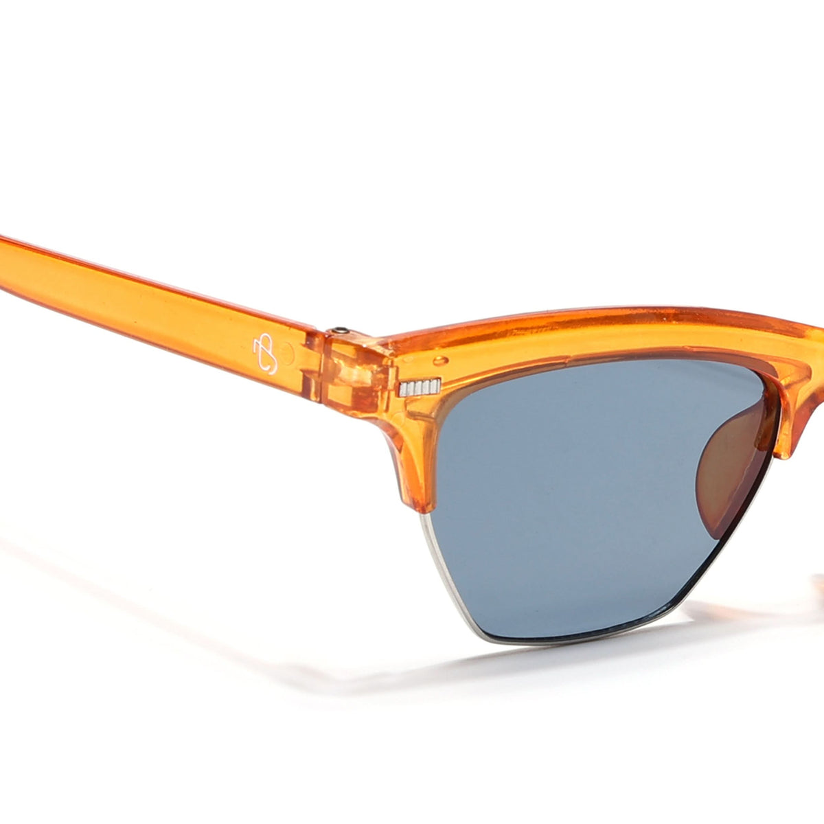 Eyejack Orange Half Rim Sunglasses for Men and Women - view 5