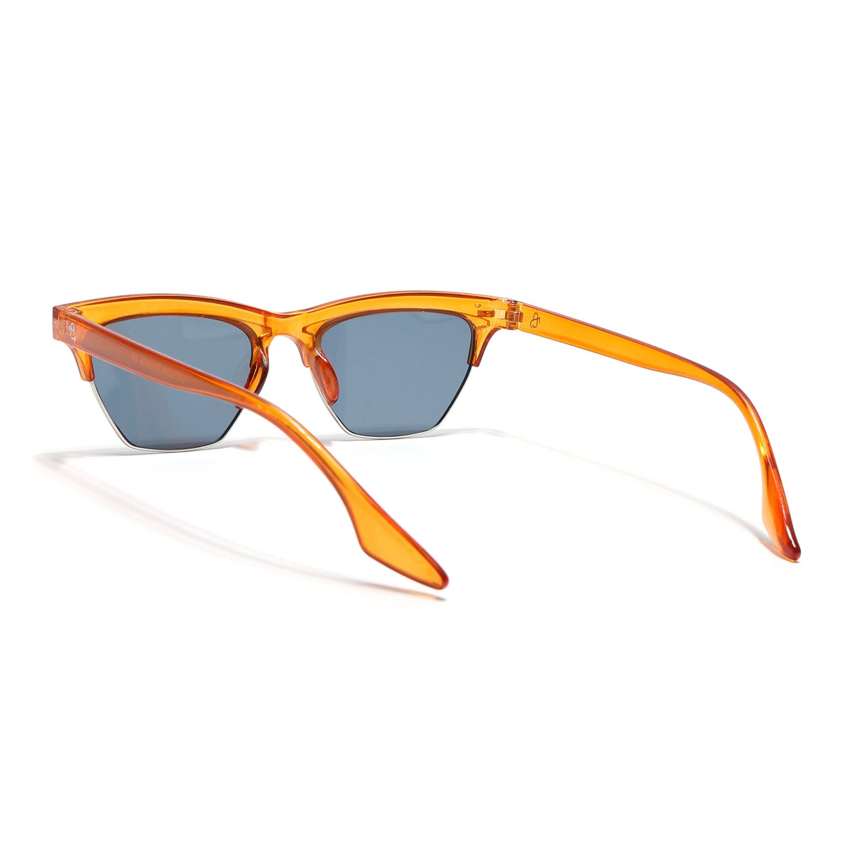 Eyejack Orange Half Rim Sunglasses for Men and Women - view 6