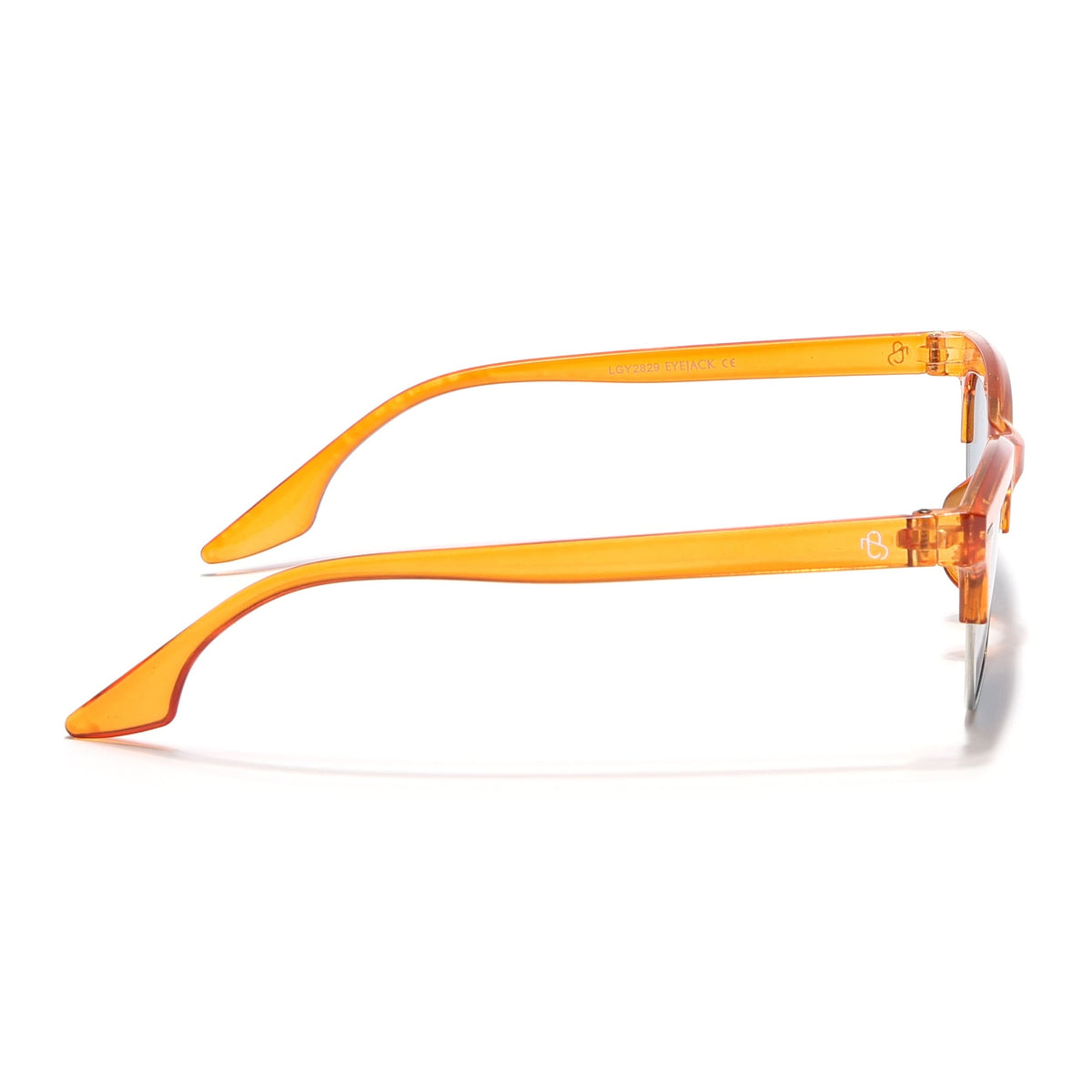 Eyejack Orange Half Rim Sunglasses for Men and Women - view 7