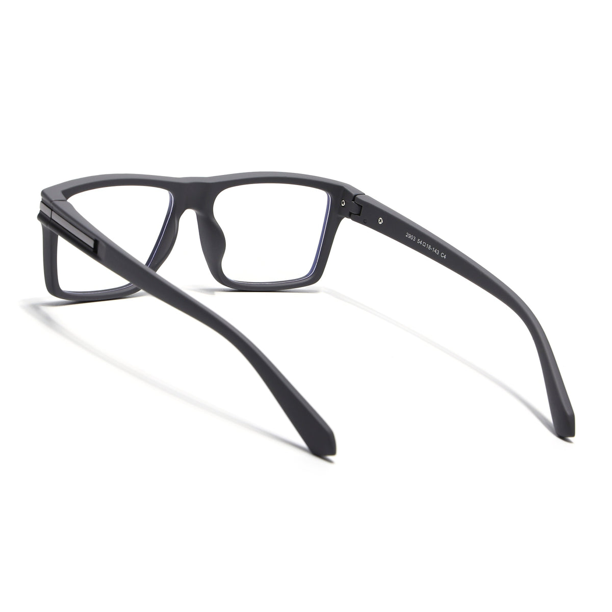 Eyejack Crossline Grey Square Eyeglasses for Men and Women - Style 2094 - view 4