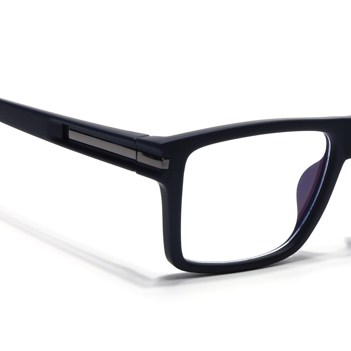 Eyejack Crossline Navy Blue Square Eyeglasses for Men and Women - Style 2095 - view 3