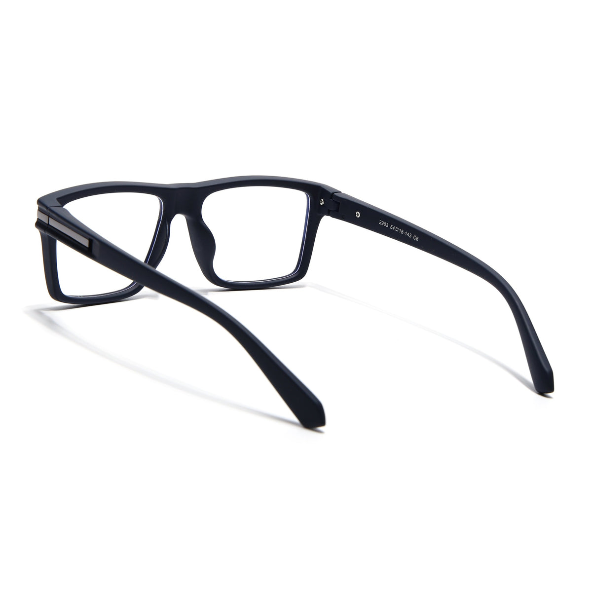 Eyejack Crossline Navy Blue Square Eyeglasses for Men and Women - Style 2095 - view 4
