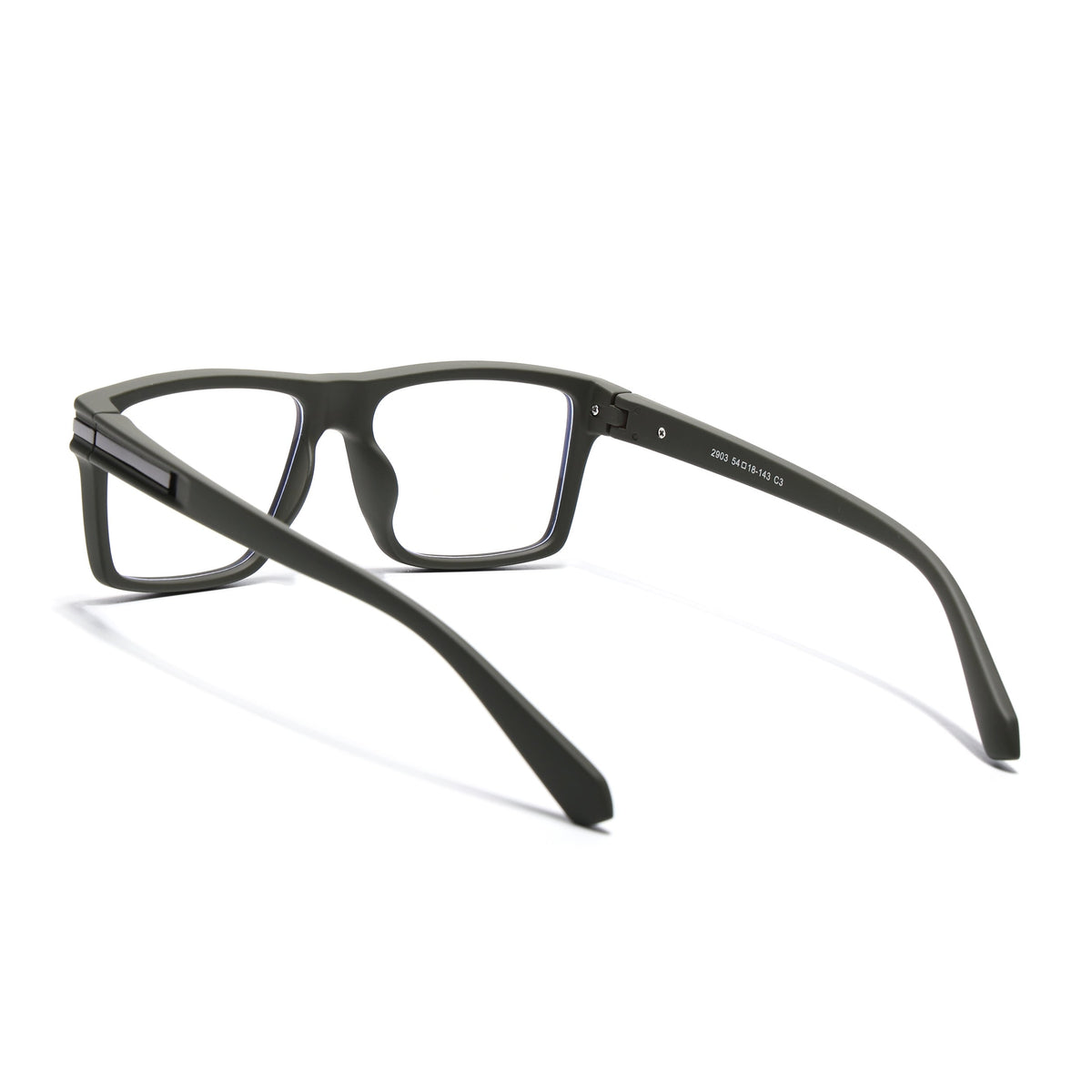 Eyejack Crossline Green Square Eyeglasses for Men and Women - Style 2097 - view 4