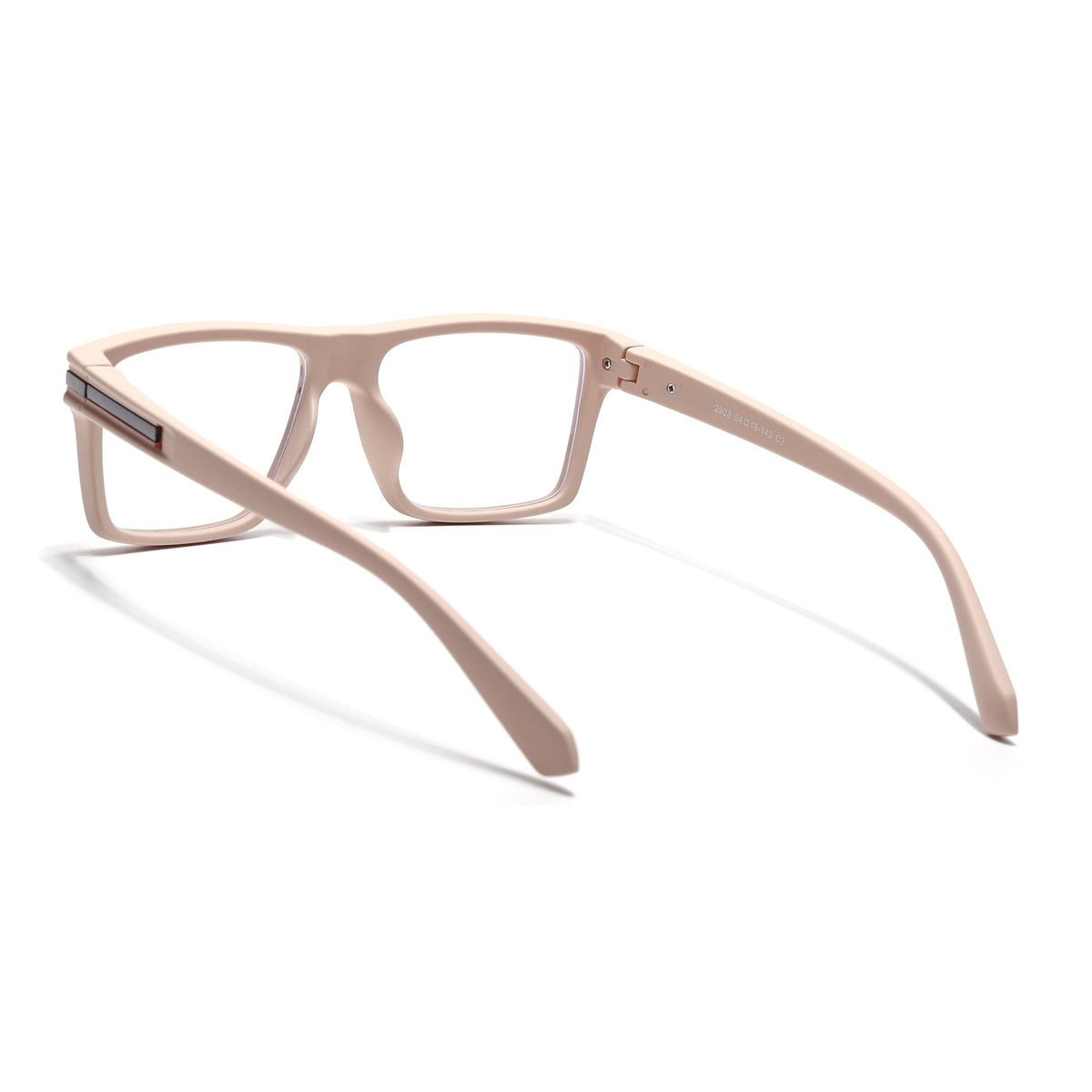 Eyejack Crossline Cream Square Eyeglasses for Men and Women - Style 2098 - view 4