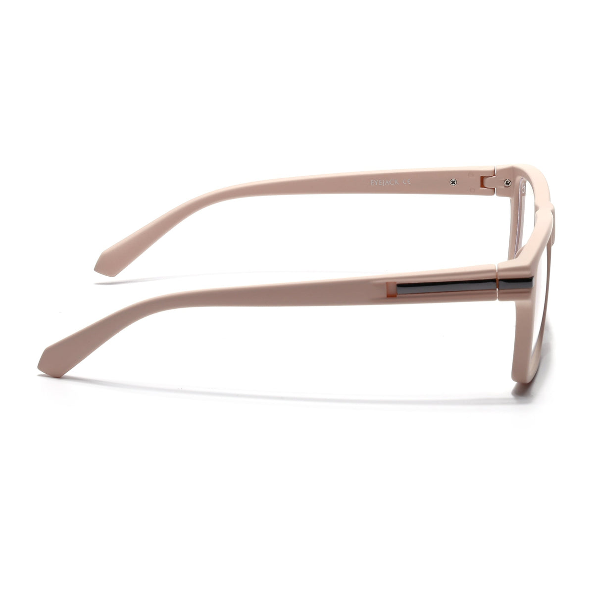Eyejack Crossline Cream Square Eyeglasses for Men and Women - Style 2098 - view 5