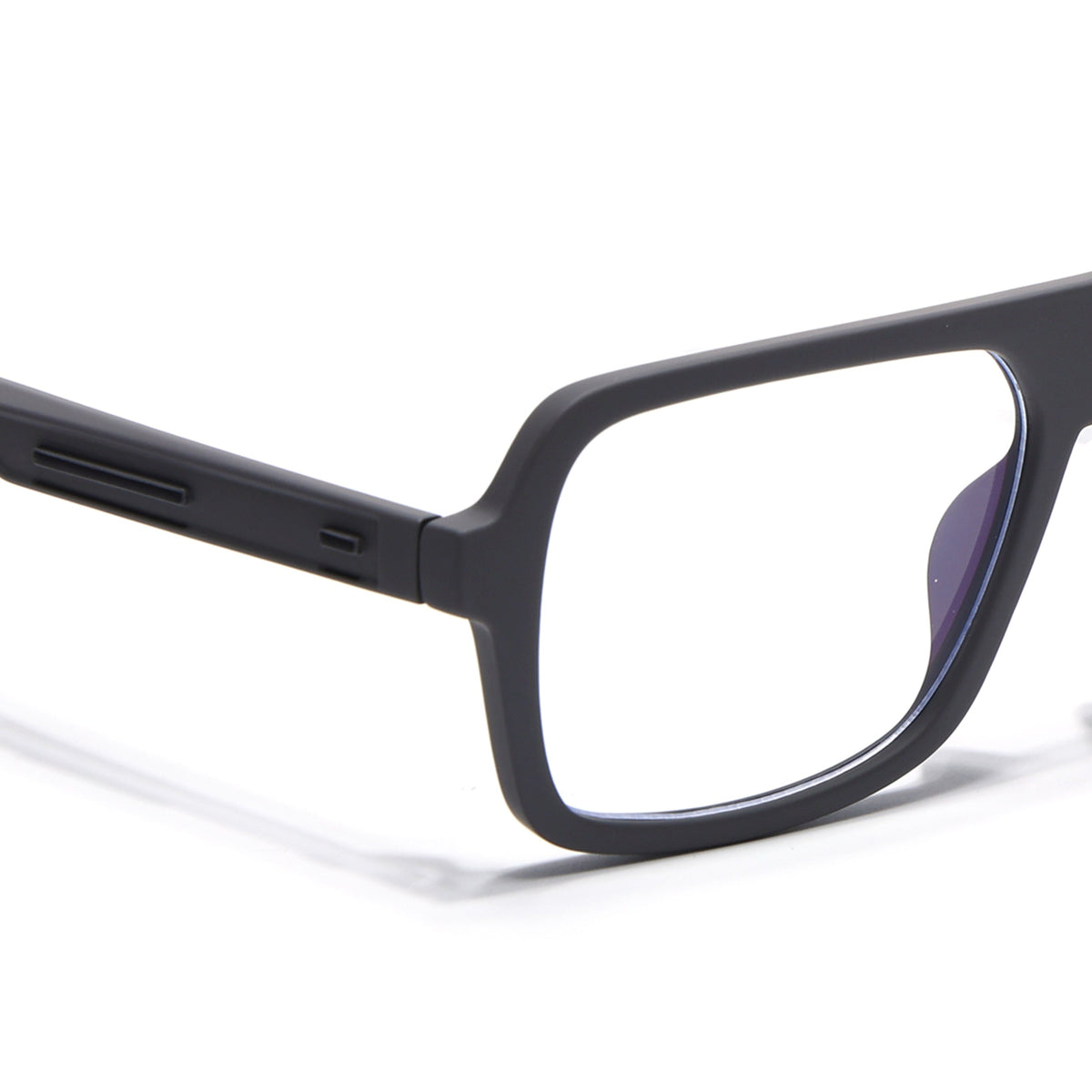 Eyejack Crossline Grey Wayfarer Eyeglasses for Men and Women - view 3
