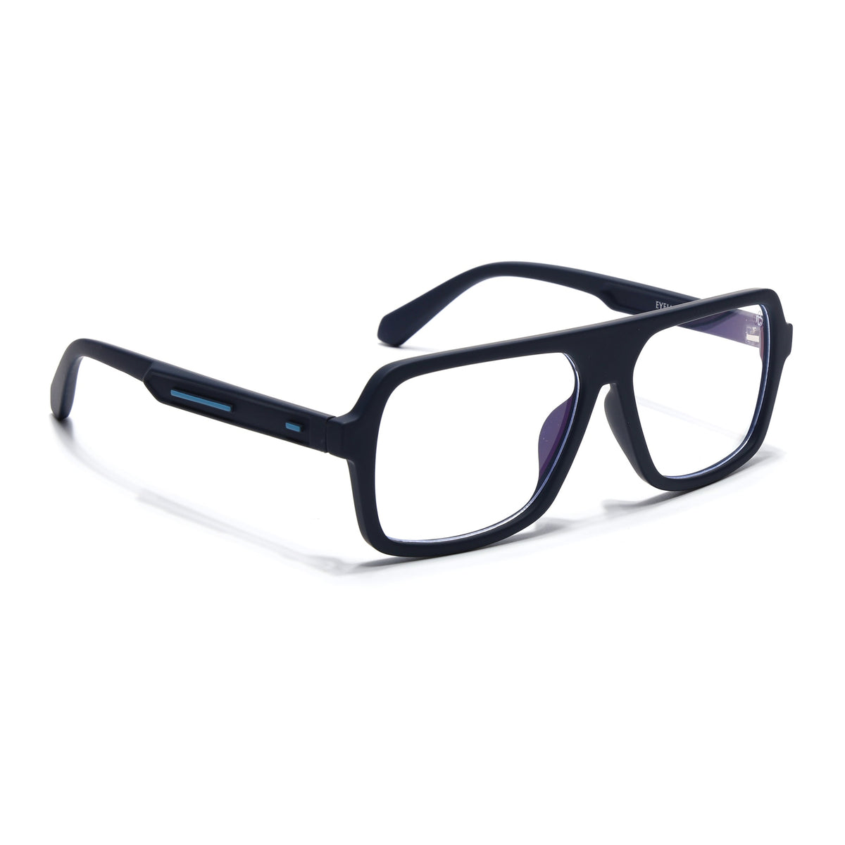 Eyejack Crossline Navy Blue Wayfarer Eyeglasses for Men and Women - view 1