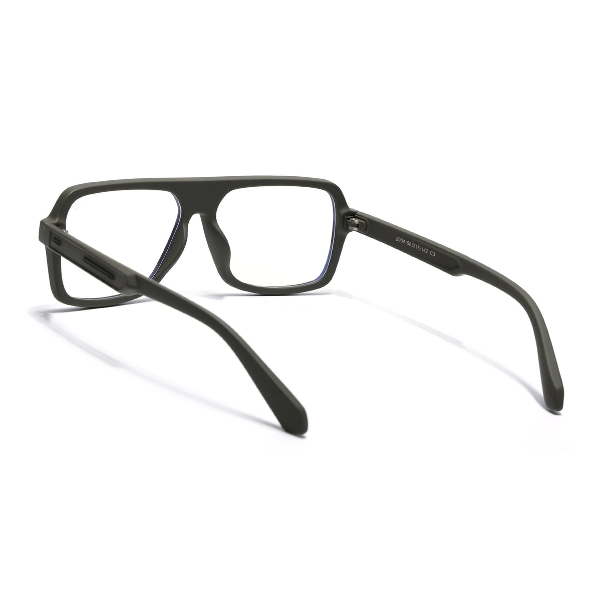 Eyejack Crossline Green Wayfarer Eyeglasses for Men and Women - view 4