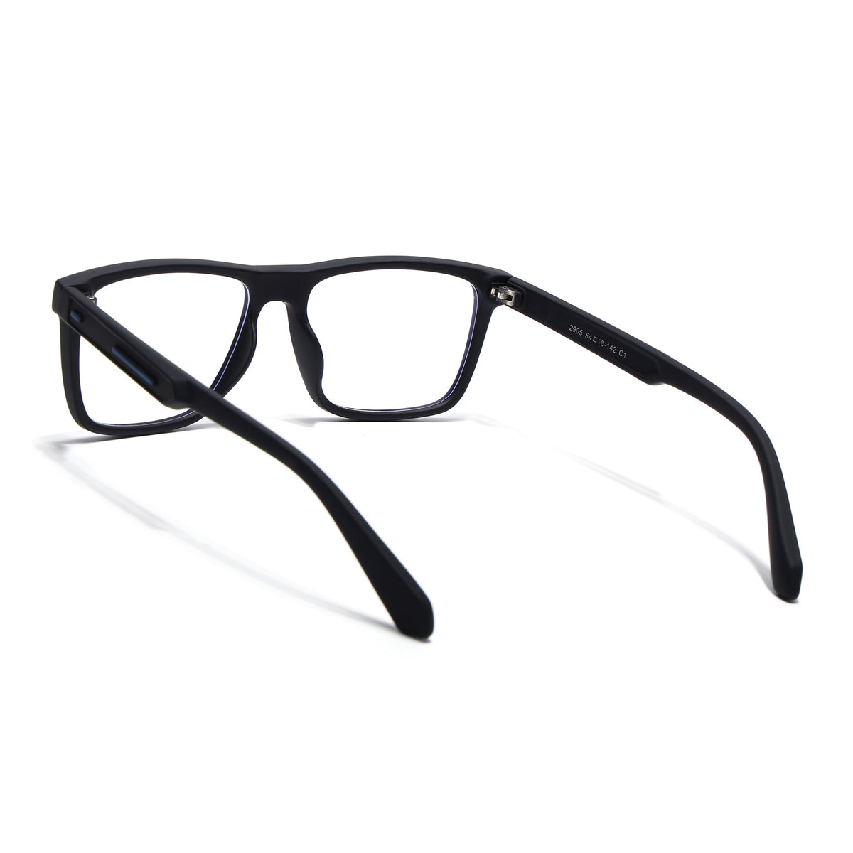 Eyejack Crossline Black Square Eyeglasses for Men and Women - Style 2105 - view 4