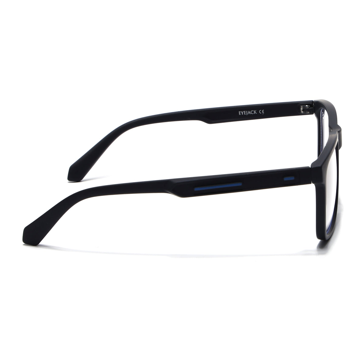 Eyejack Crossline Black Square Eyeglasses for Men and Women - Style 2105 - view 5