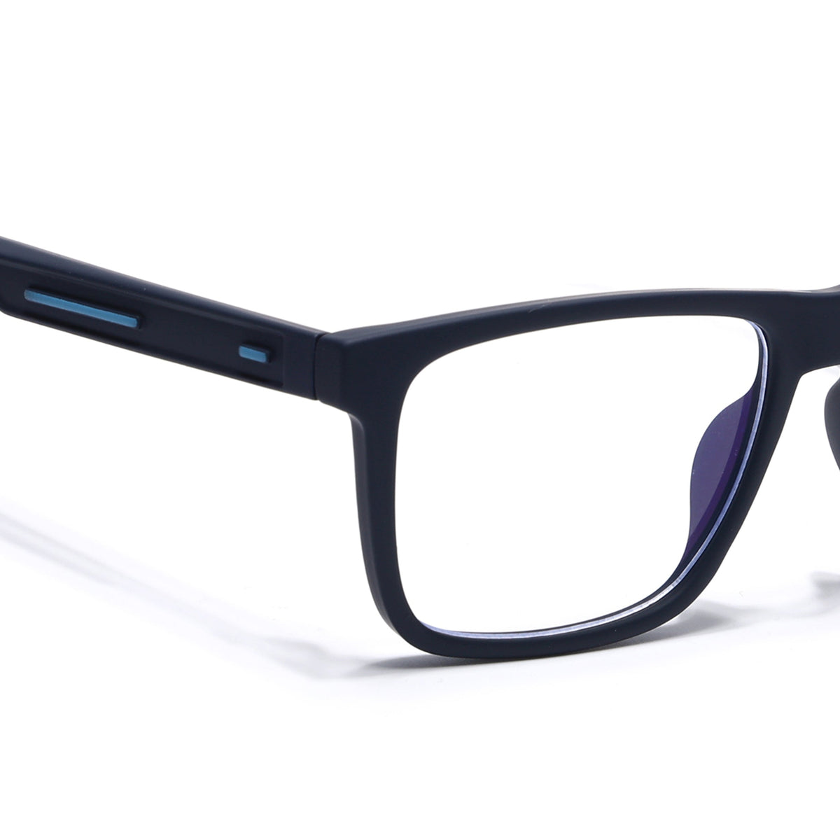 Eyejack Crossline Navy Blue Square Eyeglasses for Men and Women - Style 2107 - view 3