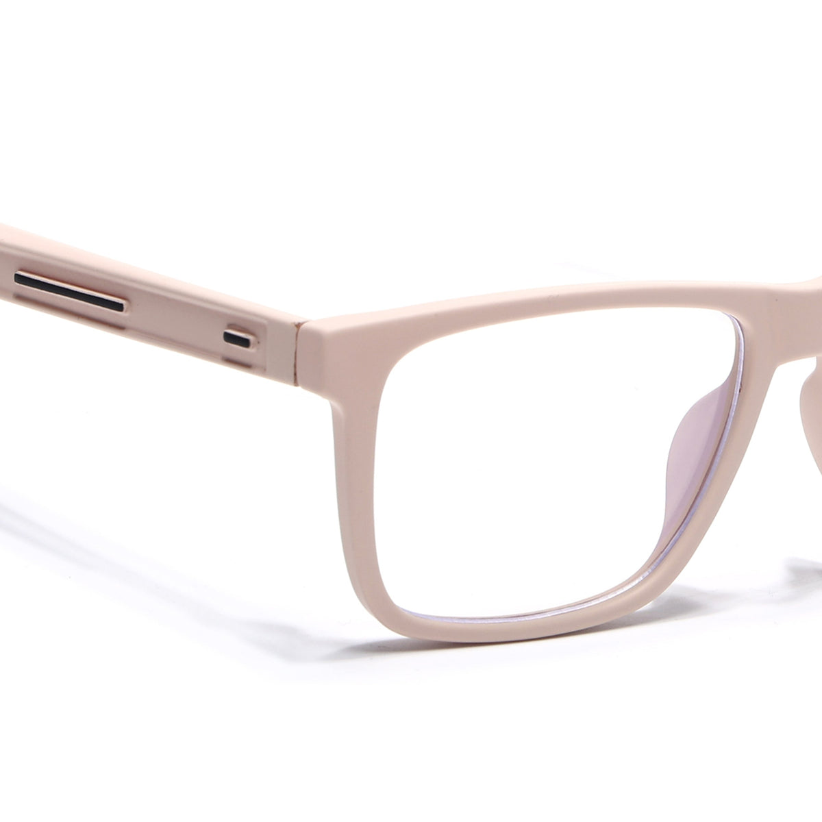 Eyejack Crossline Cream Square Eyeglasses for Men and Women - Style 2110 - view 3