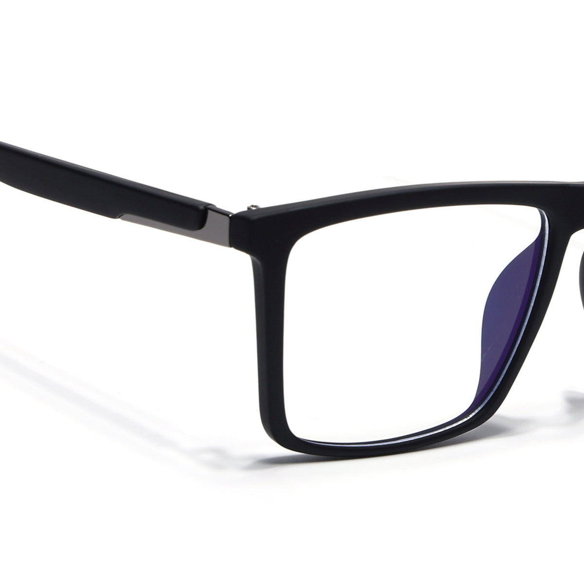 Eyejack Crossline Black Square Eyeglasses for Men and Women - Style 2111 - view 3