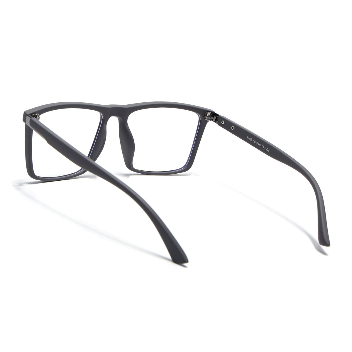 Eyejack Crossline Grey Square Eyeglasses for Men and Women - Style 2112 - view 4