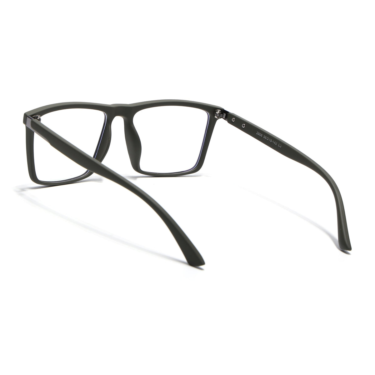 Eyejack Crossline Green Square Eyeglasses for Men and Women - Style 2115 - view 4