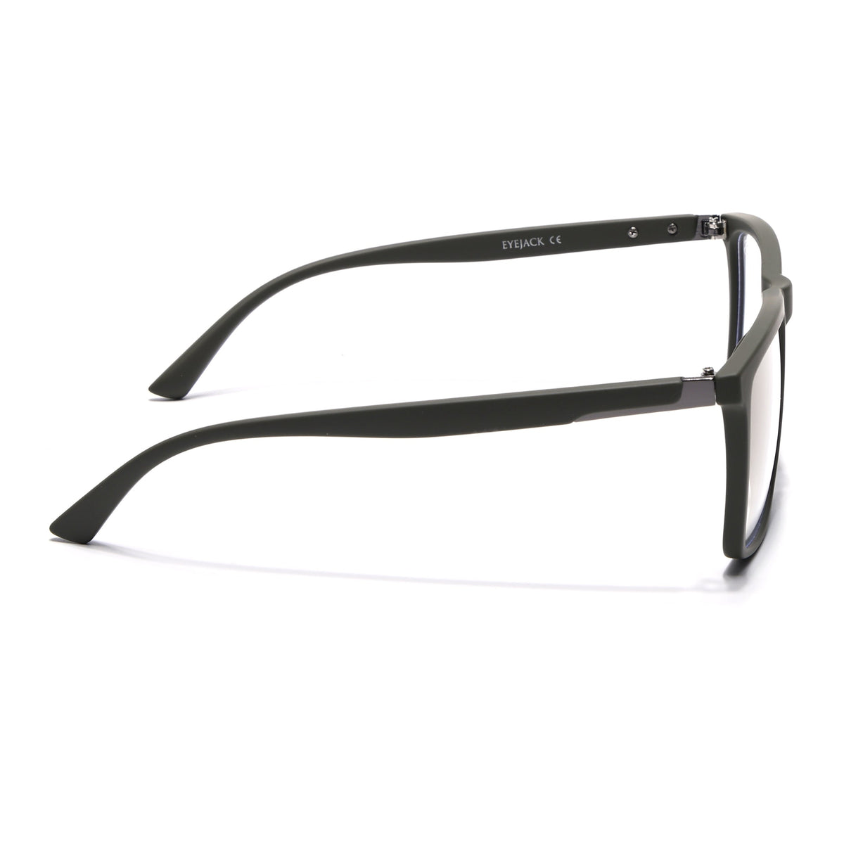 Eyejack Crossline Green Square Eyeglasses for Men and Women - Style 2115 - view 5