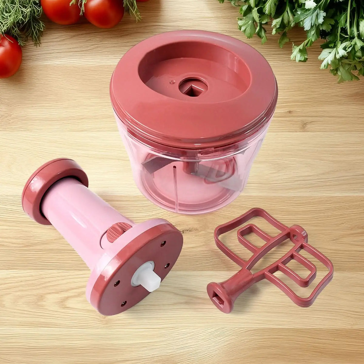 Apex Quba Push Chopper With Stainless Steel Blades (1000ml) HP DD