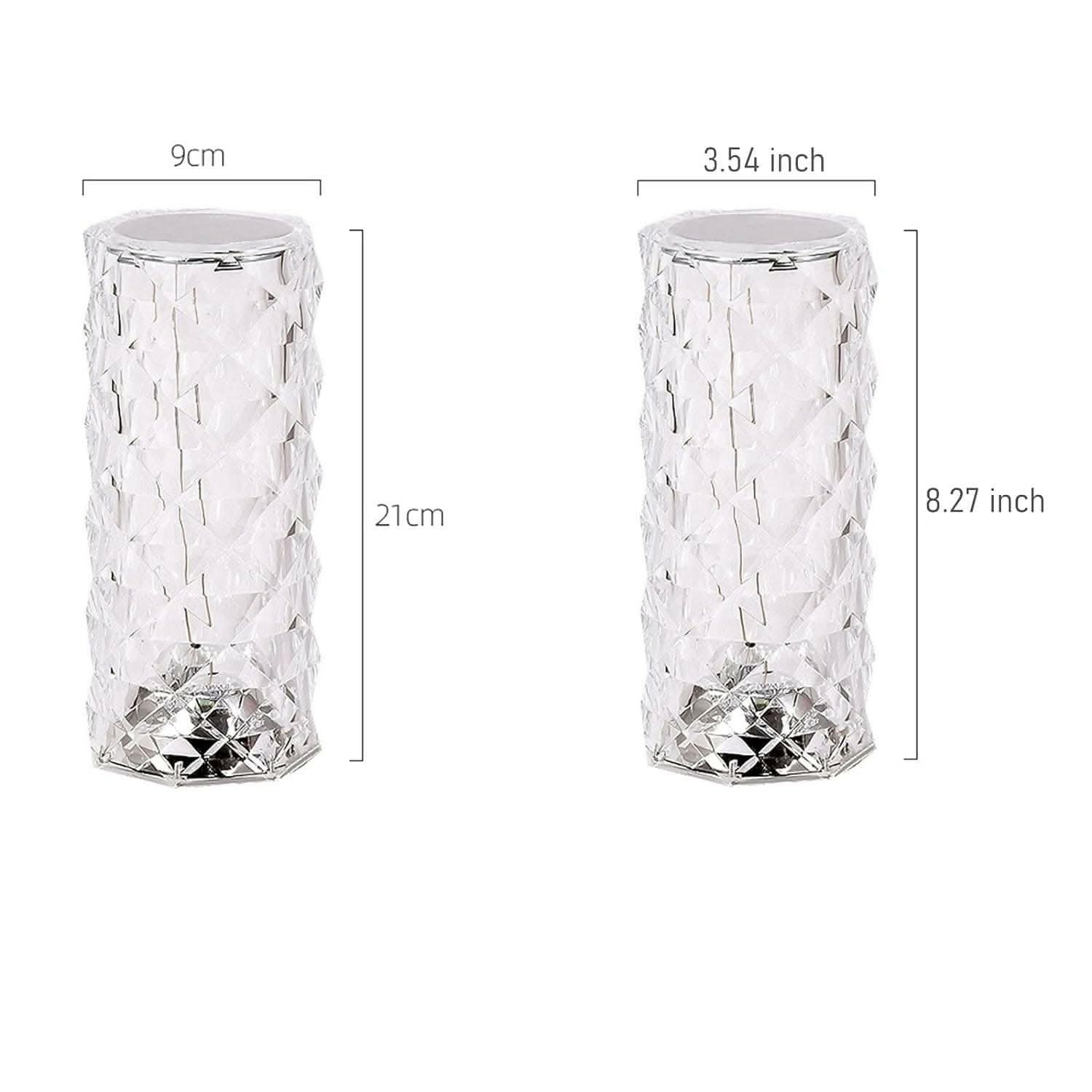 Crystal Diamond LED Table Lamp - HalfPe