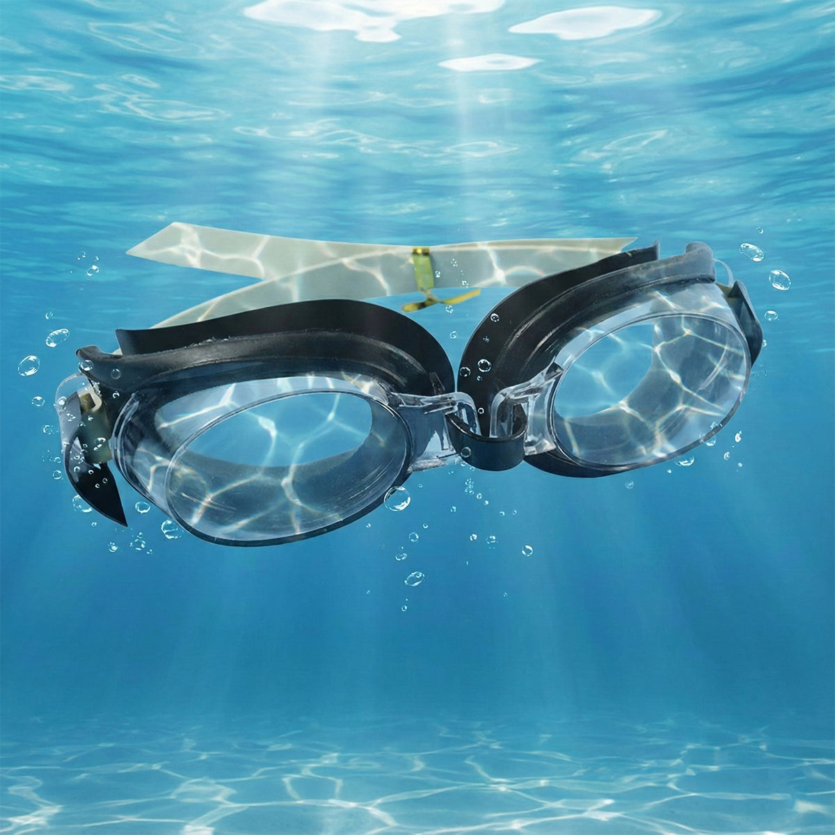 Uv Protection Swimming Goggles with Adjustable Waterproof Swim Goggles for Pool, Beach & Open Water Swimming (1 Pc)