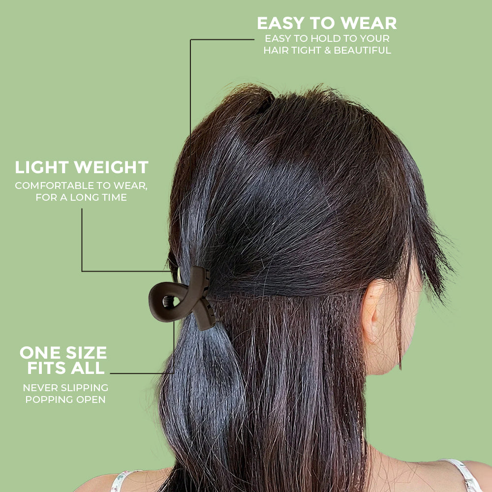 Prolume T SHape Hair Clutchers Clips For Hair Accessories For Women Girl Hair Clutchers Stylish & Durable (5pcs)