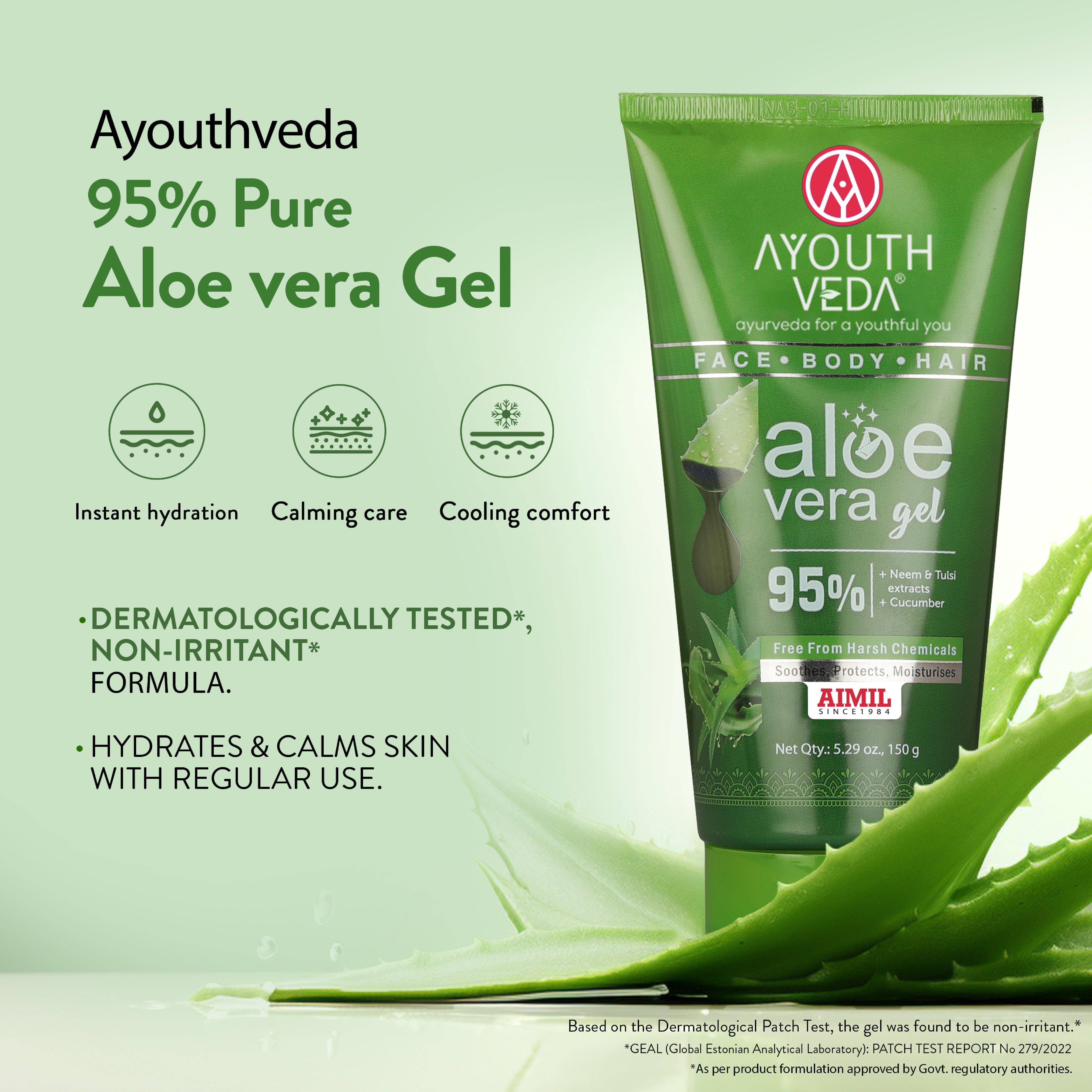 Ayouthveda Aloe Vera Gel Pack of 4 (150 gm) Aimil Ayouthveda