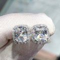 Silver Plated American Diamond Studded Stud Earrings