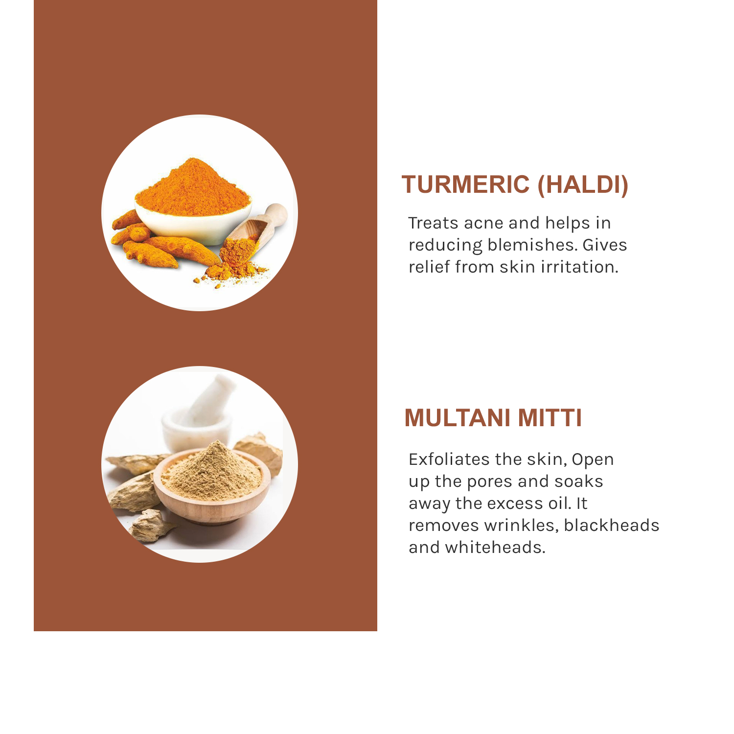 Skin Elements Turmeric (Haldi) & Multani Mitti Face Mask Pack | Ubtan Face Pack | Acne & Blackheads removal