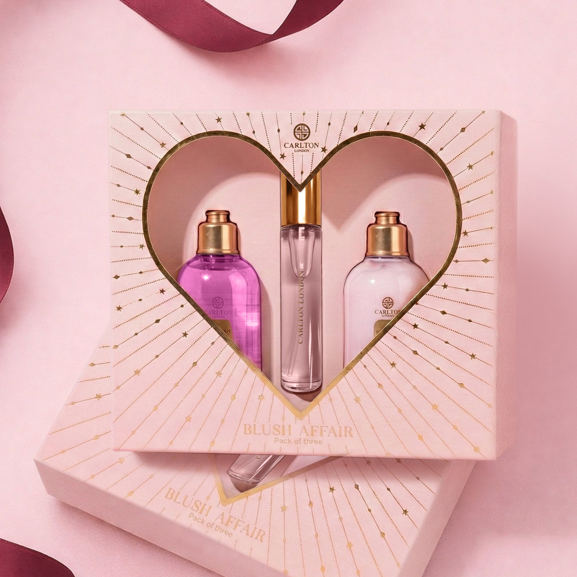 Carlton London Blush Affair Gift Set Pack of 3 - CLPLG114