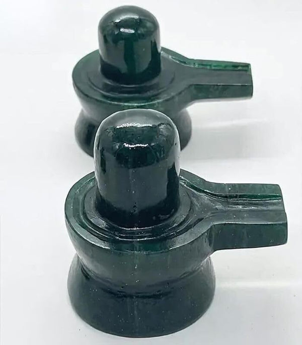 Marakatha Emerald Shiva Lingam for Peace, Abundance & Spiritual Energy