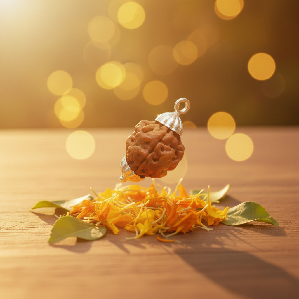 3 Mukhi Rudraksha Bead – Agnidev Blessing Natural Sacred Rudraksha