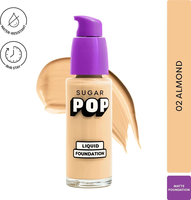 SUGAR POP Foundation Liquid 02-Almond 30Ml (399)